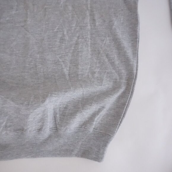 Vintage MC Sportswear Grey Heart Embroidered Cotton Sweatshirt Romantic Boho M - Picture 5 of 9